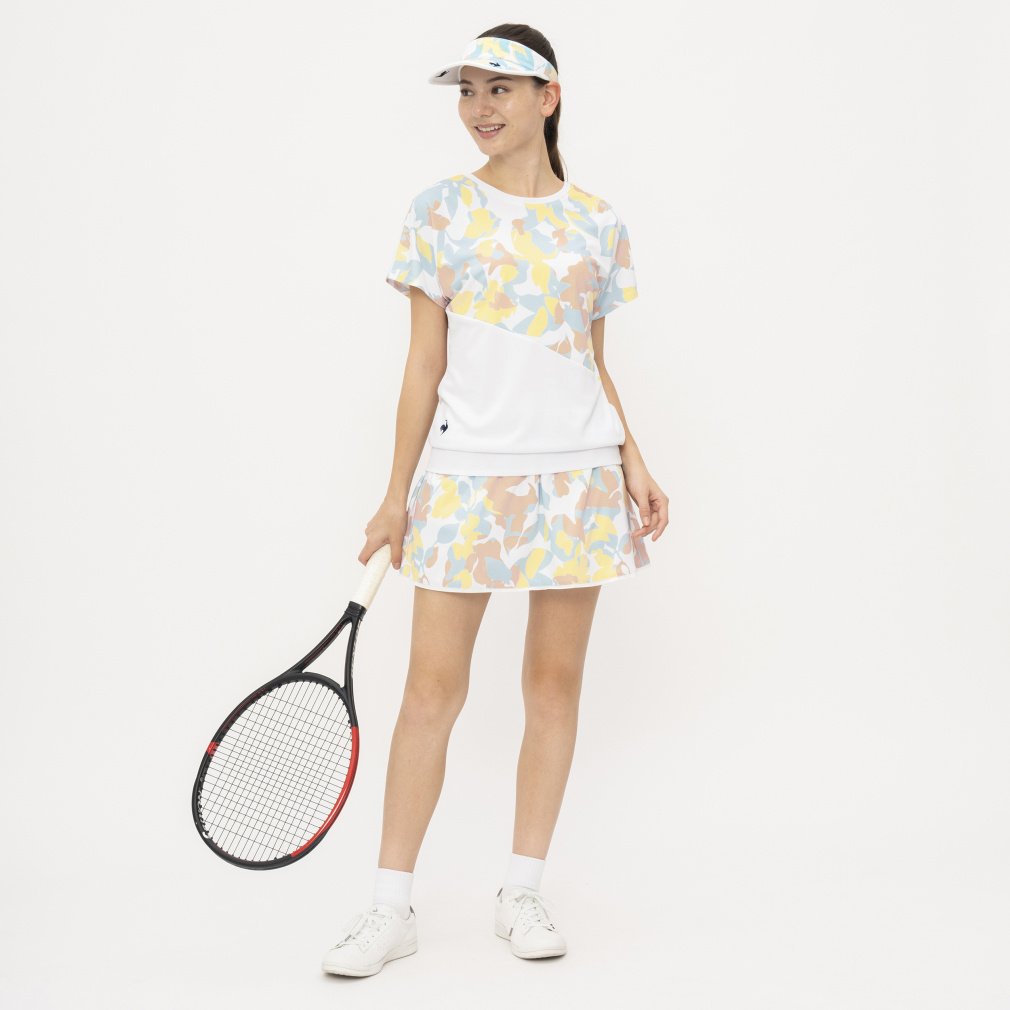 ルコック レディス テニス 半袖Tシャツ サンスクリーンシリーズ 2way