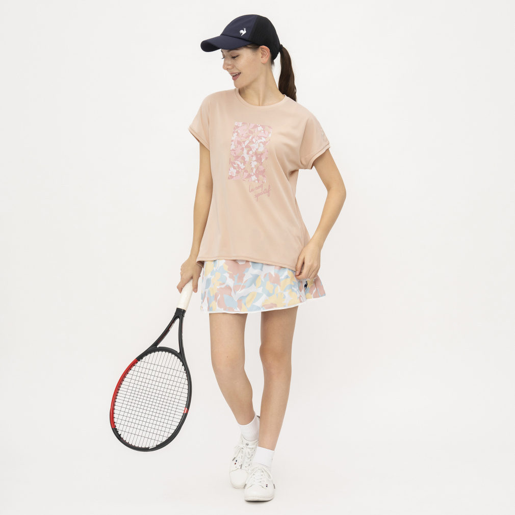 ルコック レディス テニス 半袖Tシャツ 汗染み軽減プラクティスシャツ