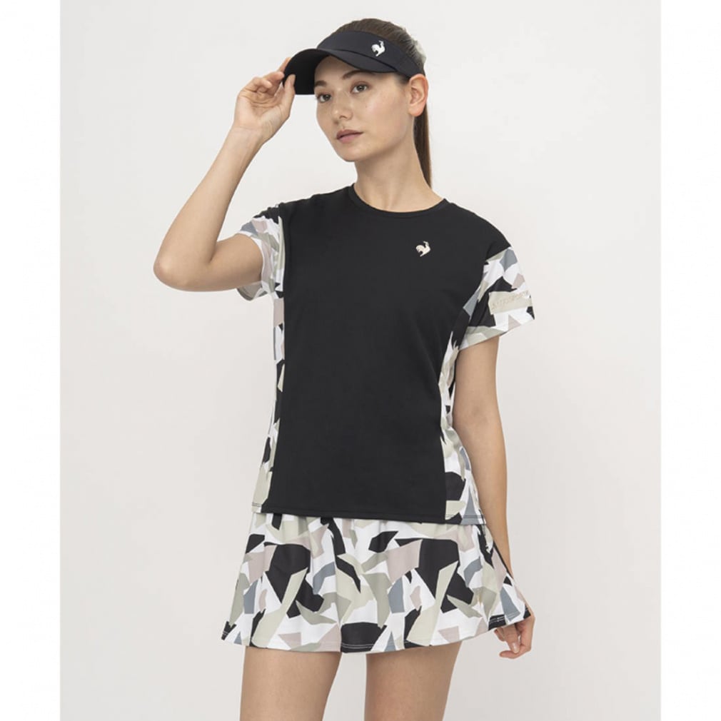 ルコック レディス テニス 半袖Tシャツ グラフィックゲームシャツ