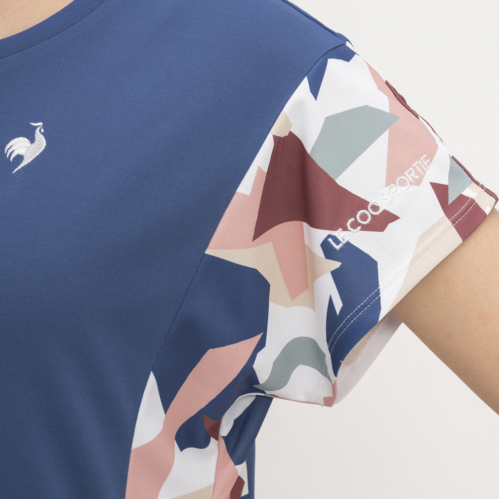 ルコック レディス テニス 半袖Tシャツ グラフィックゲームシャツ