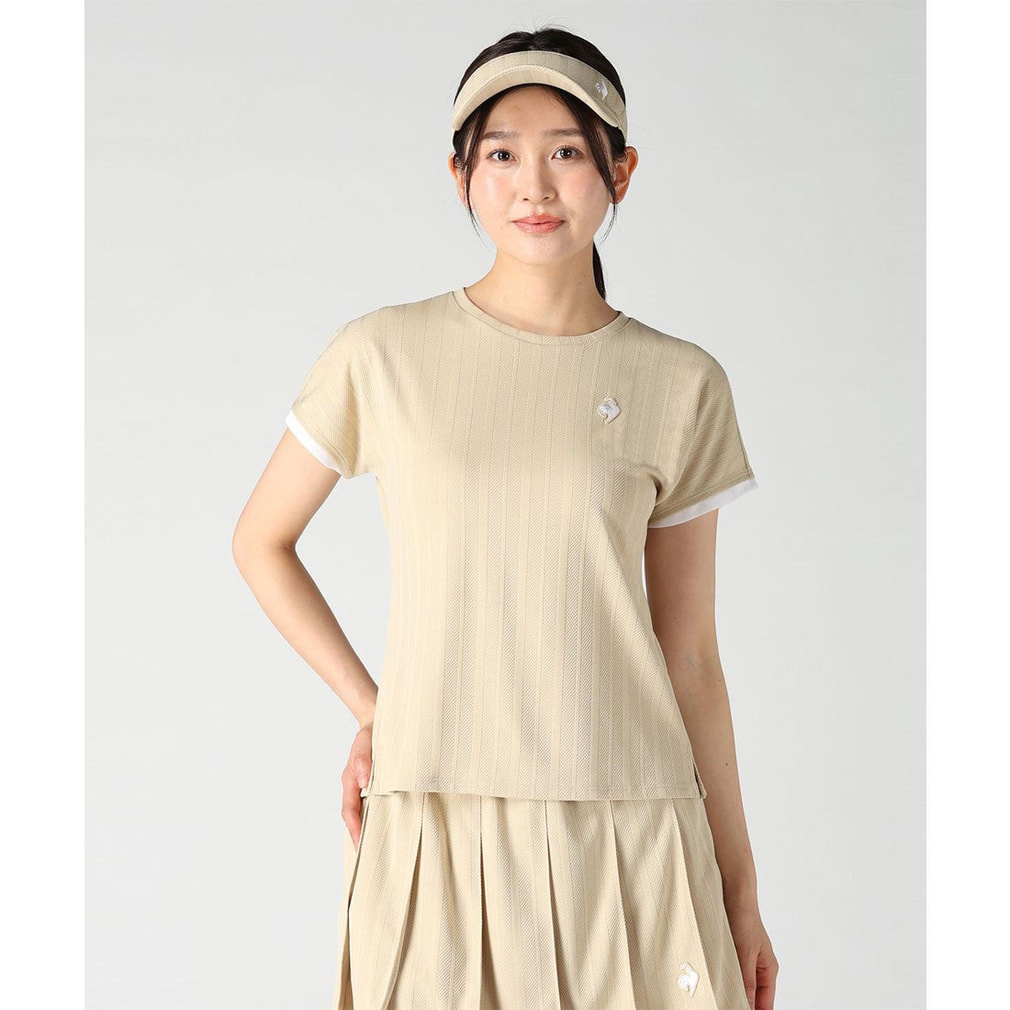 ルコック レディス テニス 半袖Tシャツ ゲームシャツ 吸汗速乾
