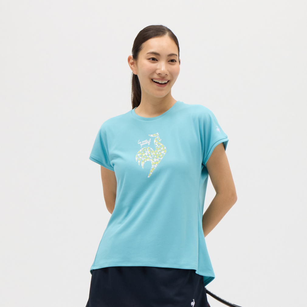 ルコック レディス テニス 半袖Tシャツ プラクティスシャツ 吸汗速乾