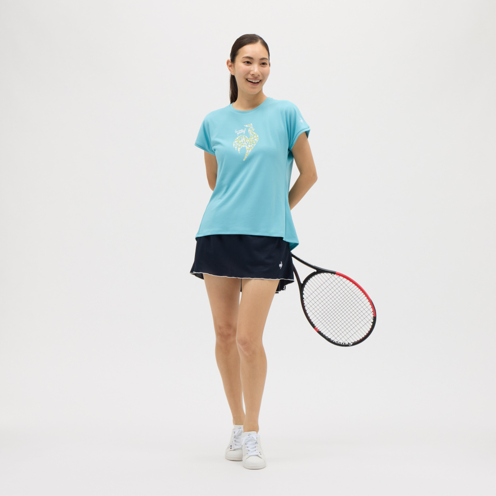 ルコック レディス テニス 半袖Tシャツ プラクティスシャツ 吸汗速乾