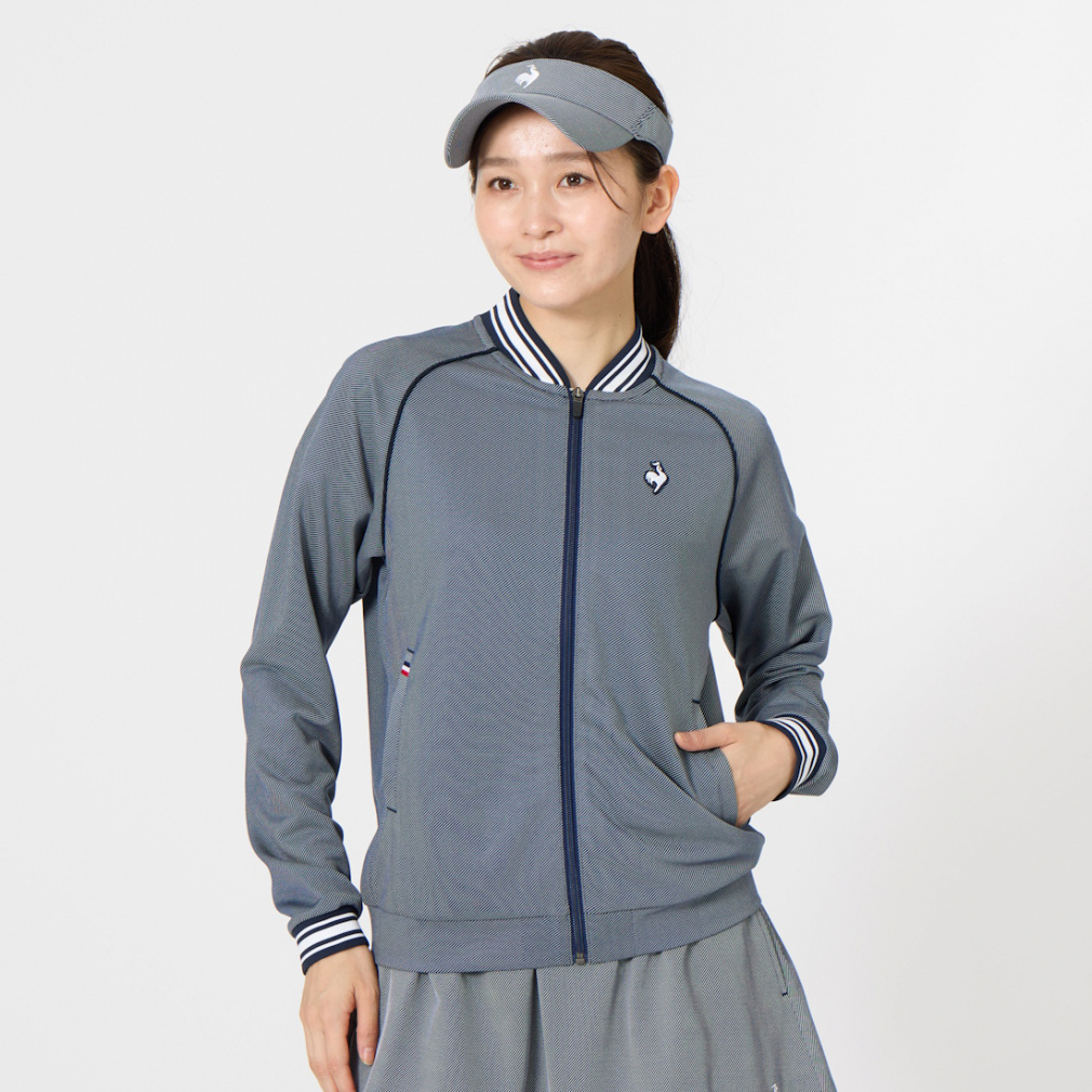 ルコック レディス テニス 長袖Tシャツ デニムライクボンバー
