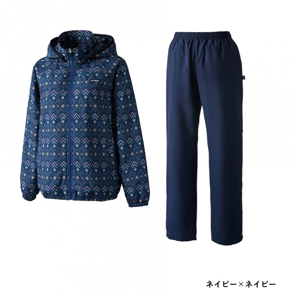 プリンス レディス テニスウェア 上下セット 蓄熱ウィンドジャケット