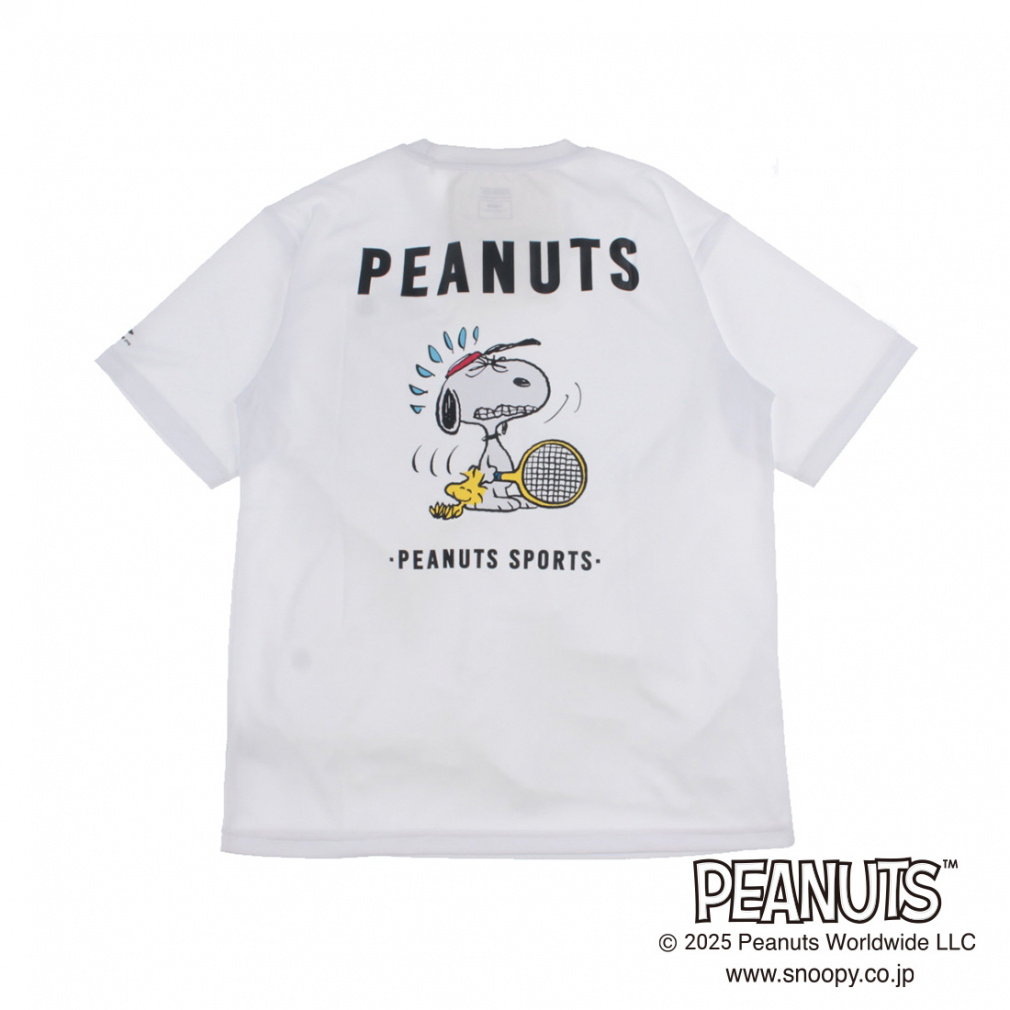 ピーナッツ スヌーピー メンズ レディス テニス 半袖Tシャツ