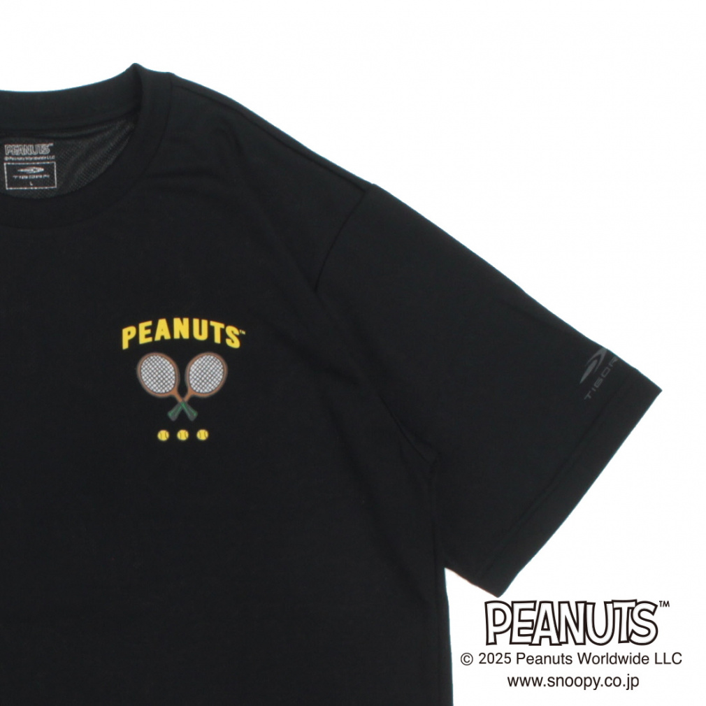ピーナッツ スヌーピー メンズ レディス テニス 半袖Tシャツ