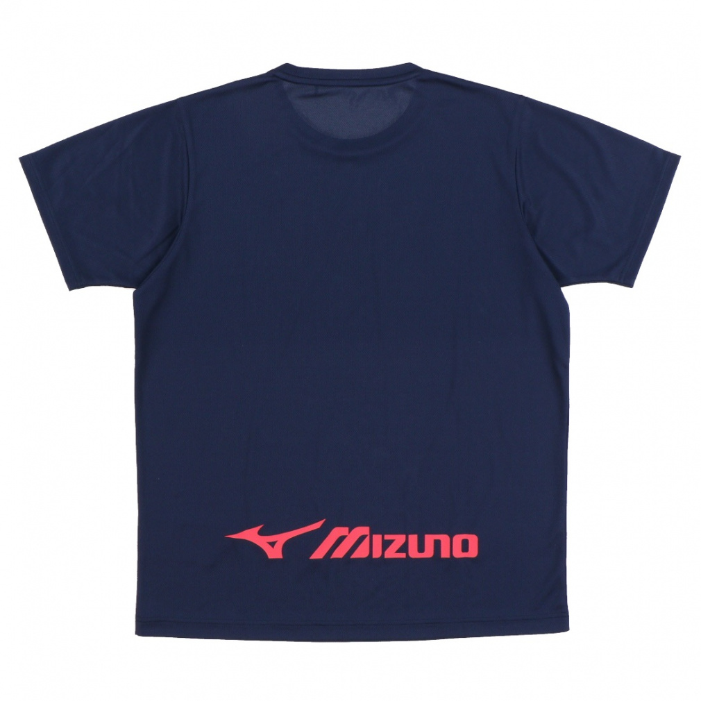 ミズノ メンズ レディス テニス 半袖 バックロゴTシャツ 62JA2A01