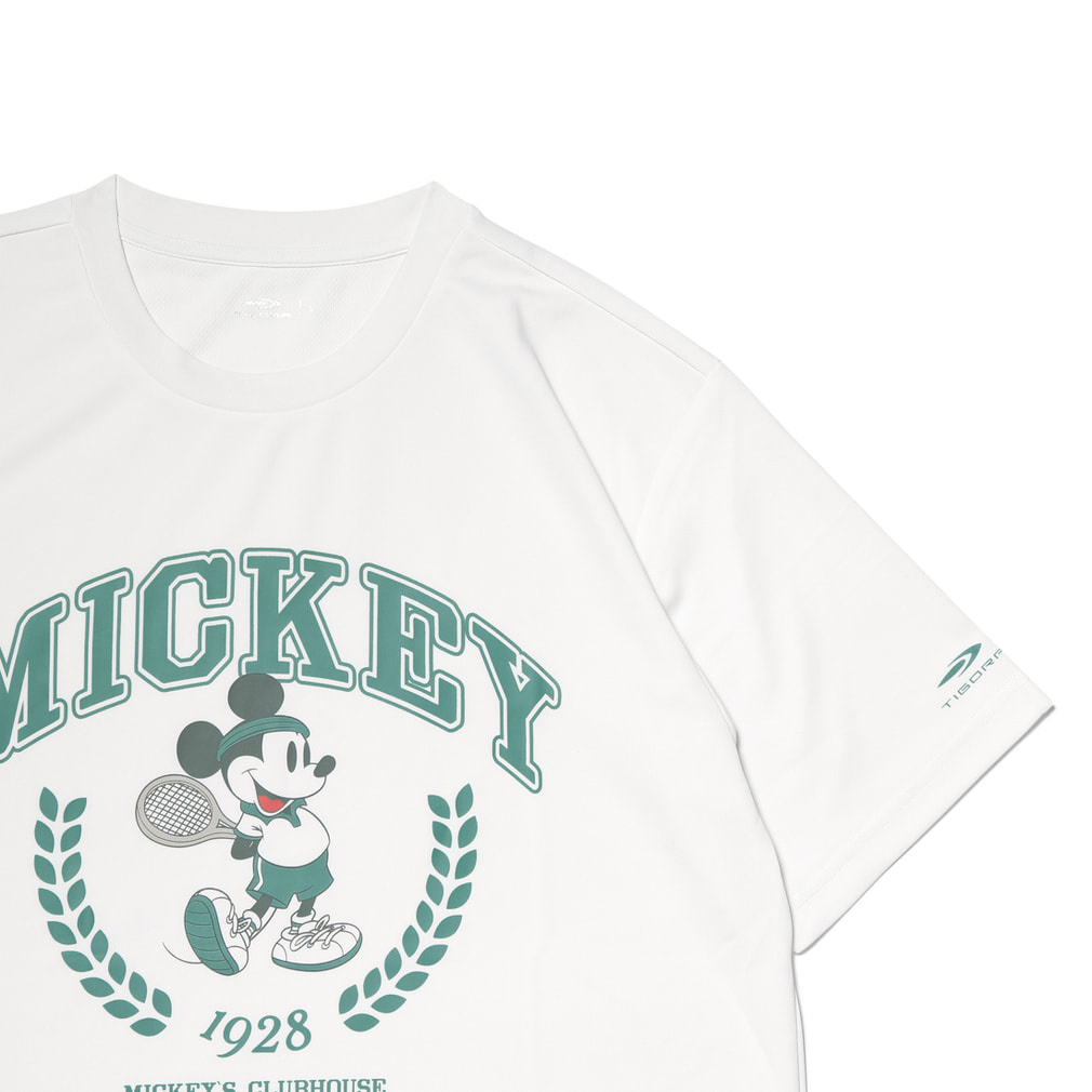 ディズニー メンズ レディス テニス 半袖Tシャツ ミッキーマウス