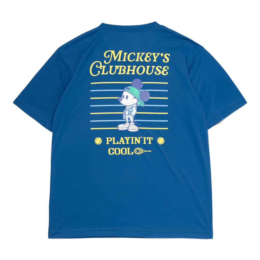 ディズニー メンズ レディス テニス 半袖Tシャツ ミッキーマウス