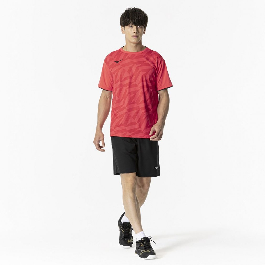 ミズノ メンズ レディス テニス 半袖Tシャツ ゲームシャツ 62JAB028