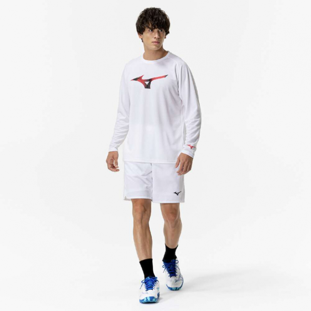 ミズノ メンズ レディス ラケットスポーツ 長袖Tシャツ プラクティス