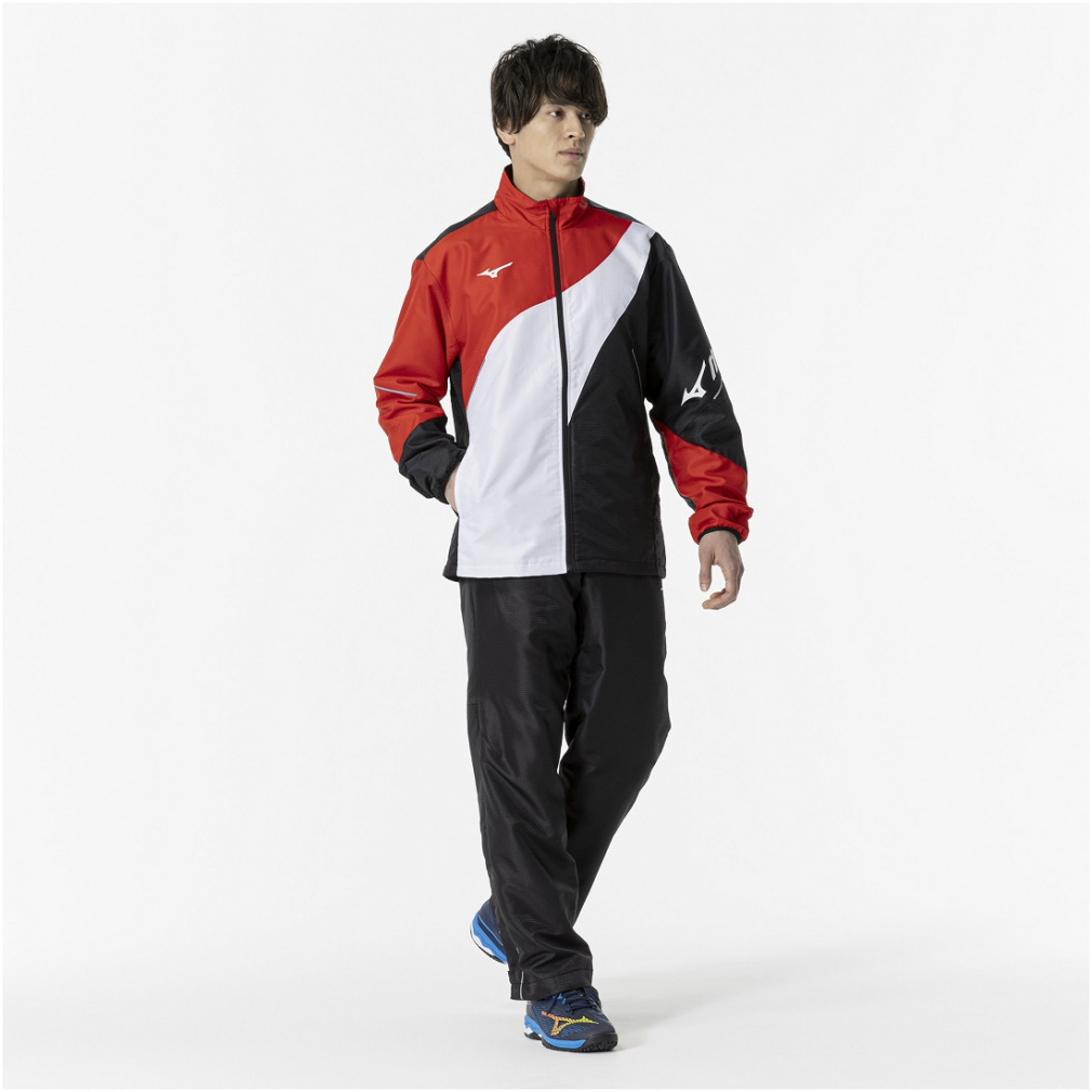 ミズノ メンズ レディス テニス 保温 撥水 裏起毛 ウインドブレーカー
