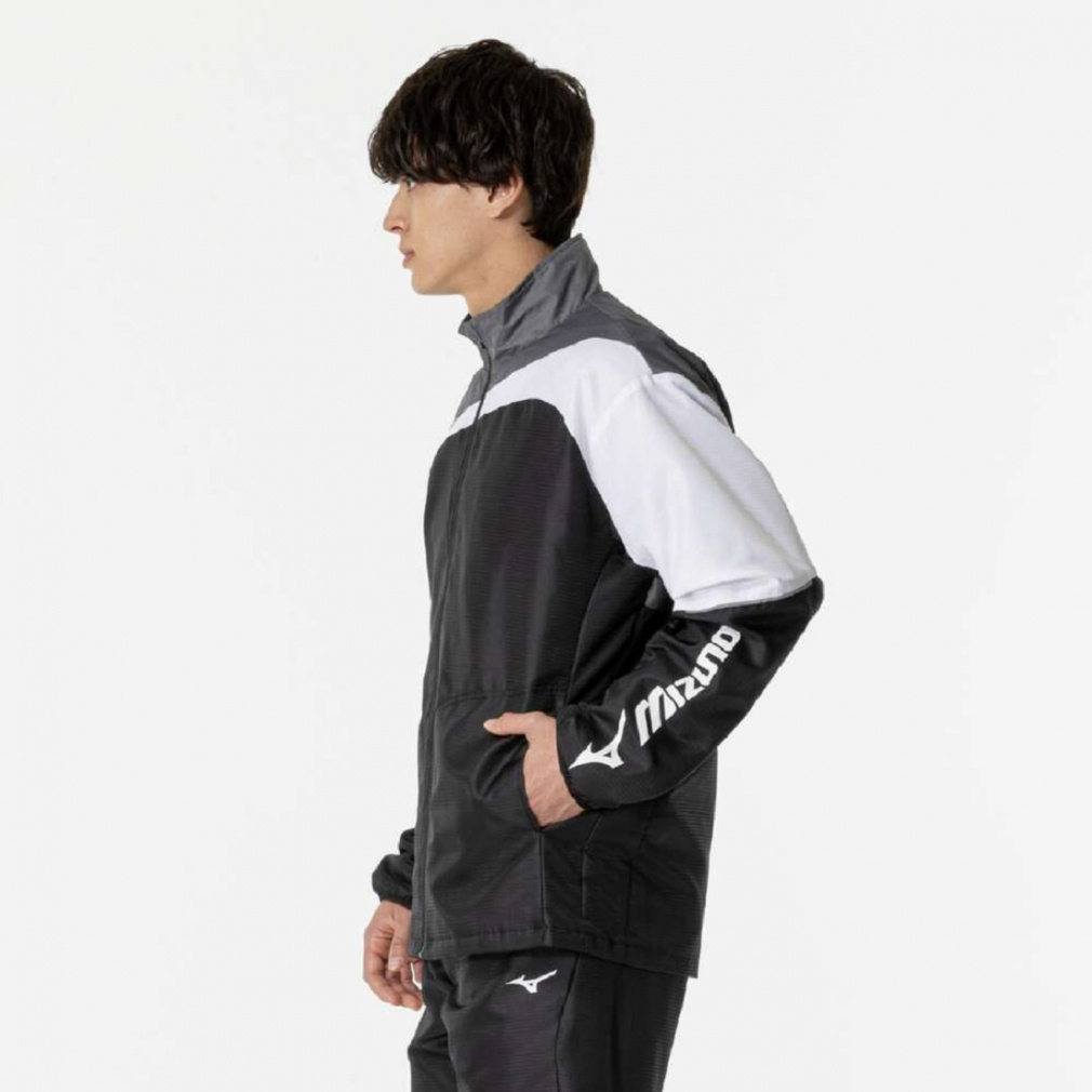 ABOUTアバウト テニスウェア M　ブラック 蛍光イエローライン DJ-2125T トーナメントSTORMFLEECE™ジャケット(ウェア)｜DAIWA