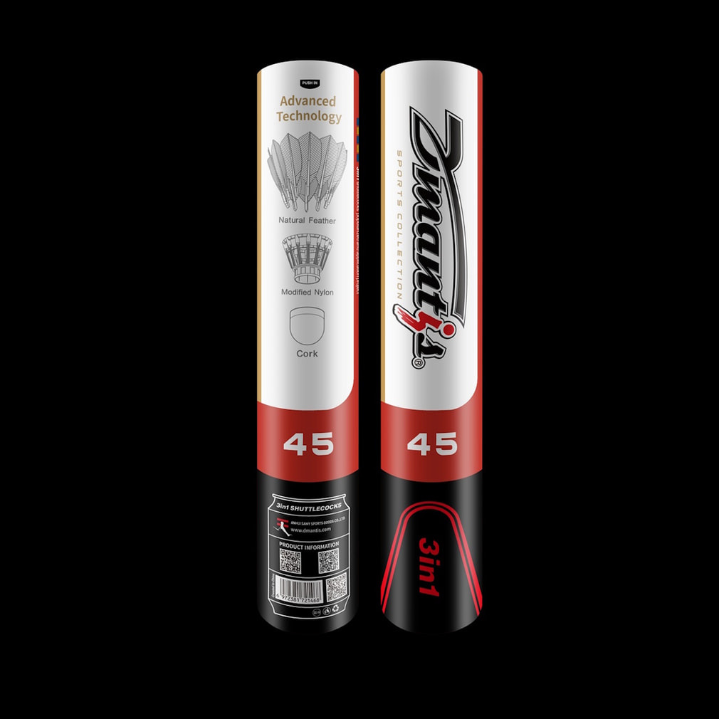 ブラックナイト 3in1 HYBRID SHUTTLECOCKS ディマンティス45 4番 12球