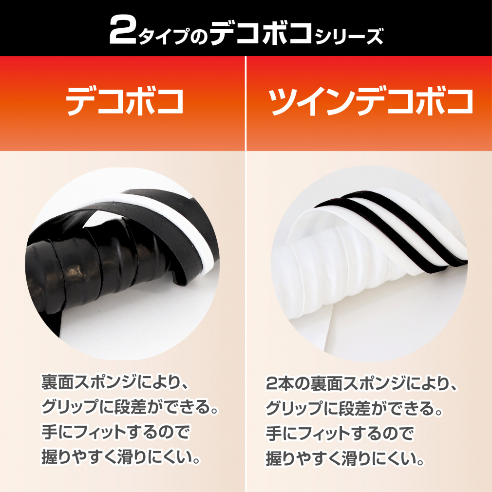 グリップテープ ツイン凸凹 ツインデコボコ ブラック｜Alpen Online