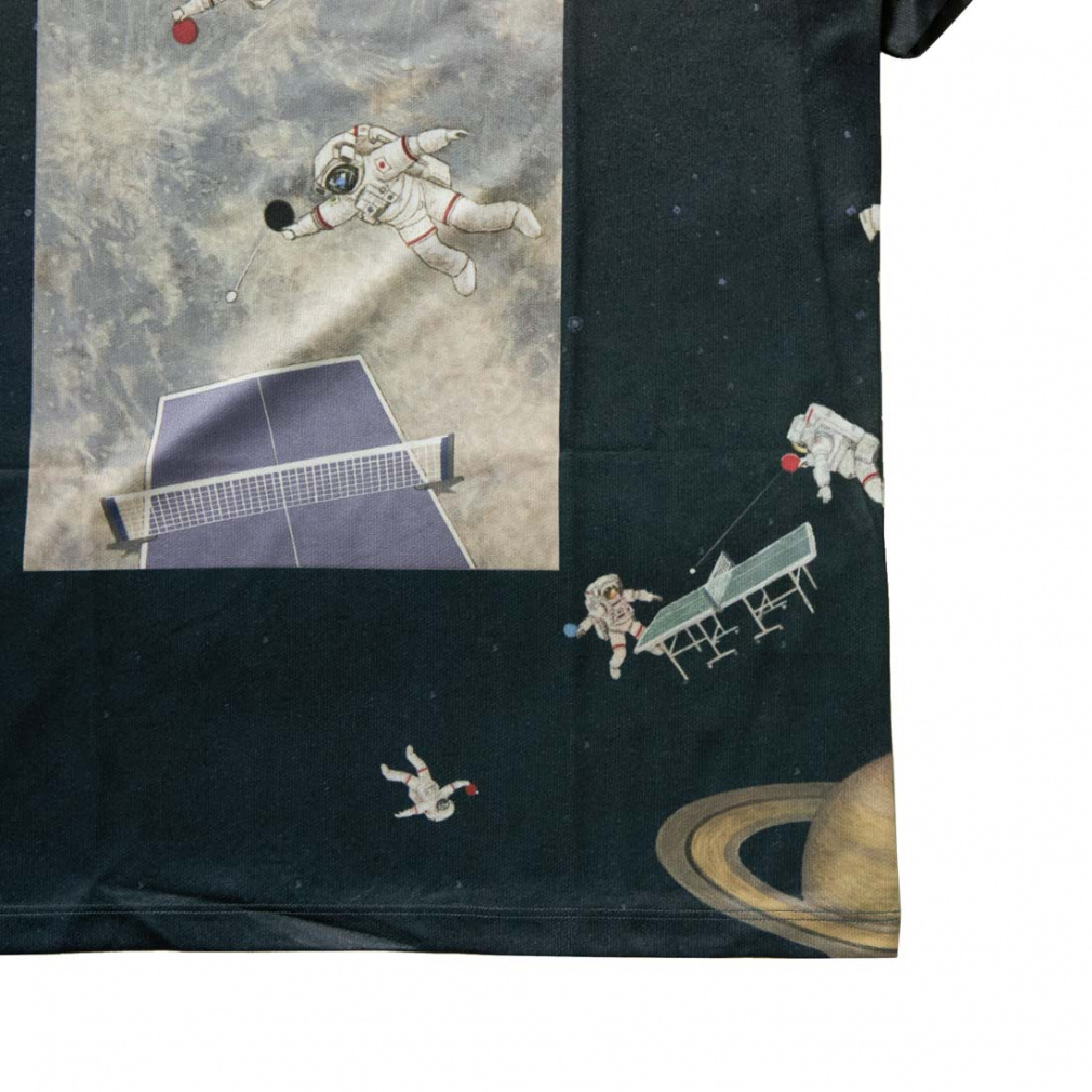 パンダーニ メンズ レディス 卓球 半袖Tシャツ 宇宙卓球 スポーツT