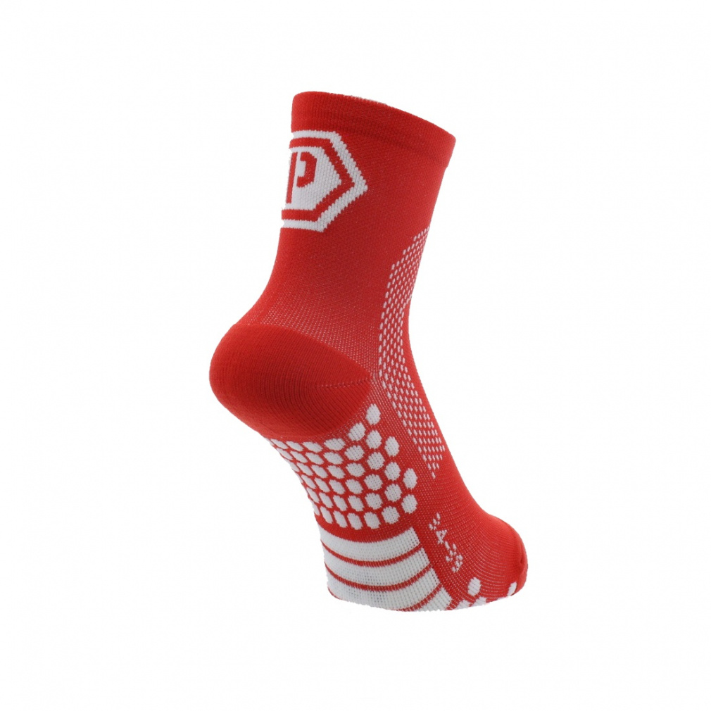 パンダーニ レディス 卓球 ソックス P-STYLE ソックス/レッド 34-39