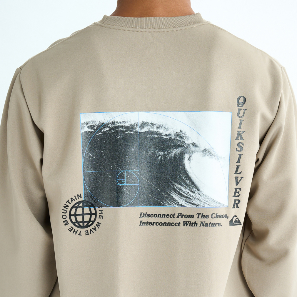 2025春夏 クイックシルバー メンズ マリン ラッシュガード GOLDEN