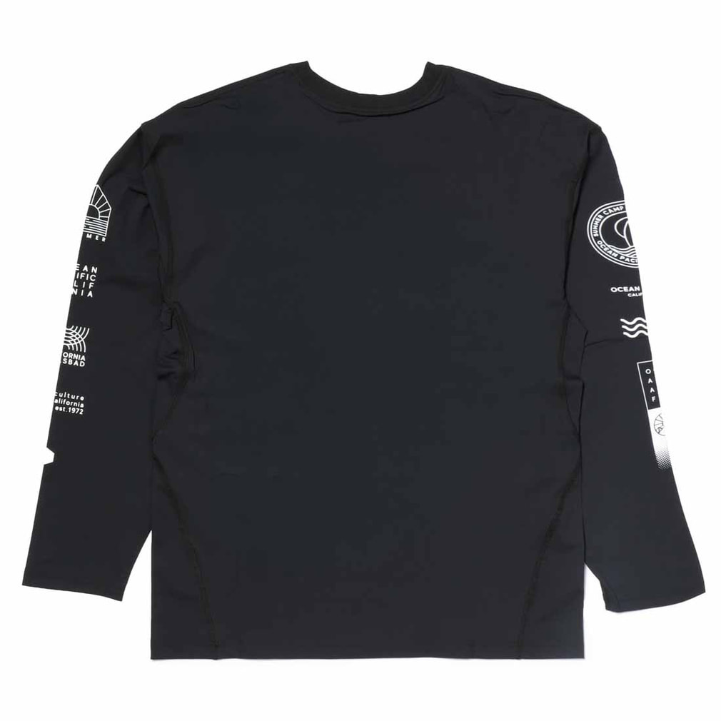 オーシャンパシフィック メンズ マリン ラッシュガード 長袖UVTシャツ