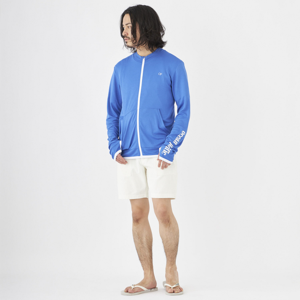 オーシャンパシフィック メンズ マリン ラッシュガード UVパーカー