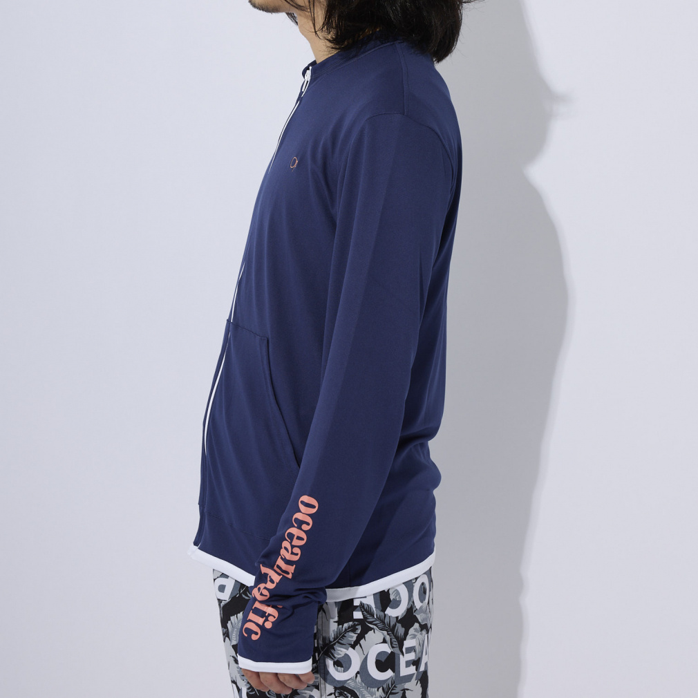 オーシャンパシフィック メンズ マリン ラッシュガード UVパーカー