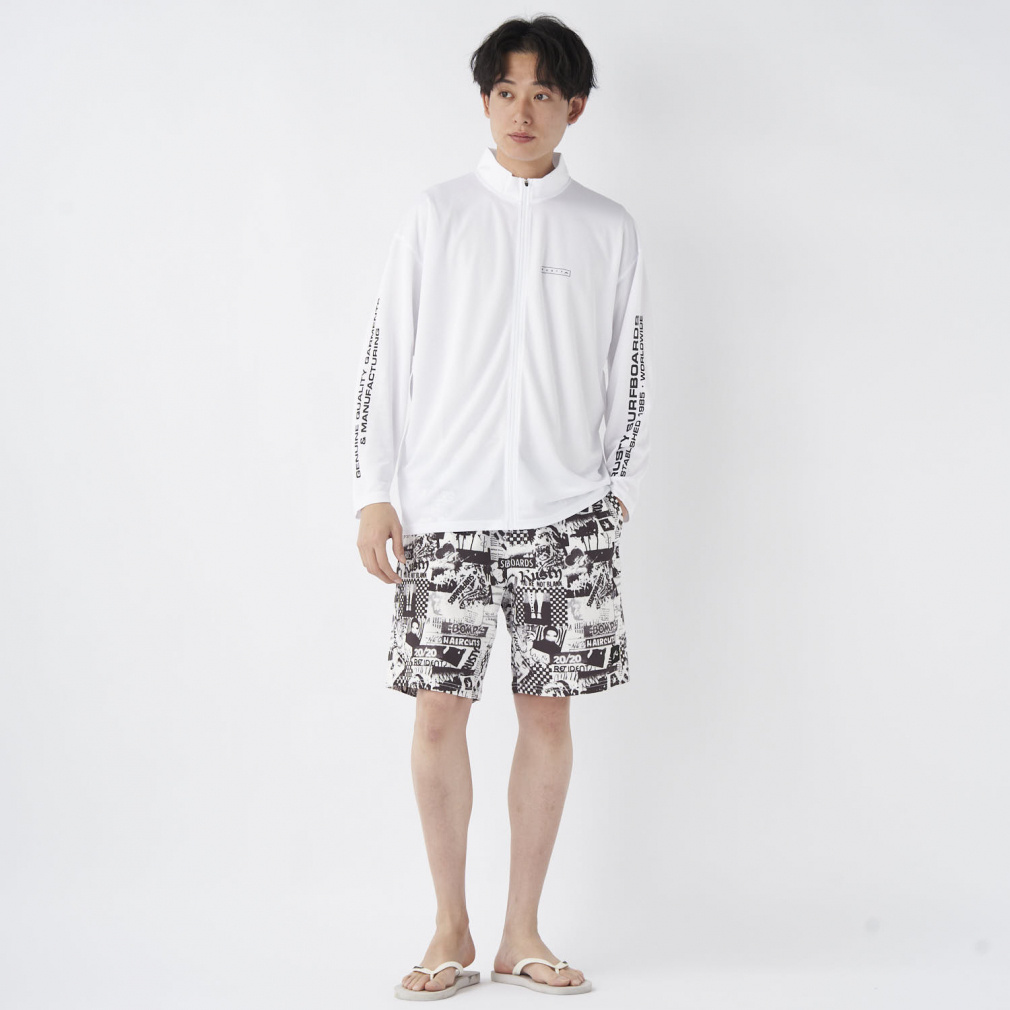 ラスティー メンズ マリン ラッシュガード 長袖UVTシャツ 914481 RUSTY