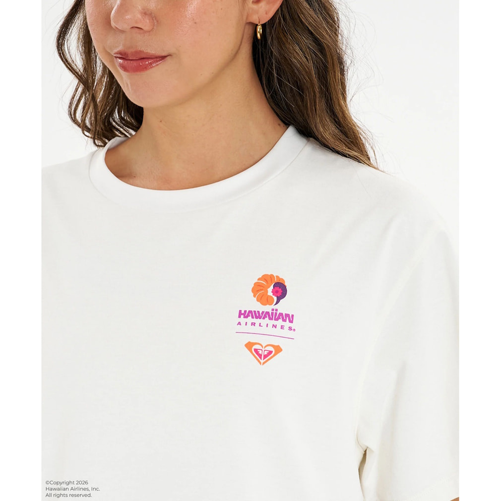 ロキシー レディース マリン ラッシュガード ROXY × HAWAIIAN AIRLINES