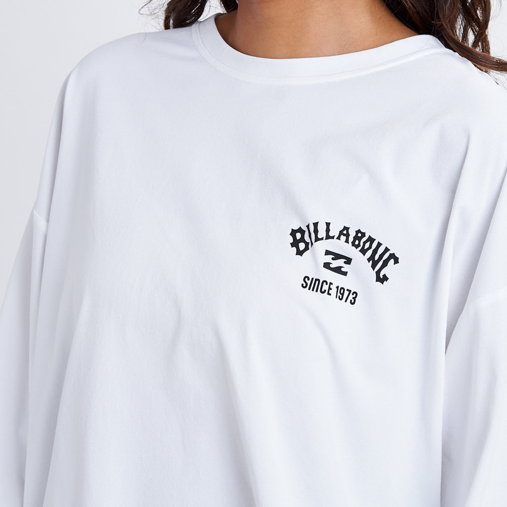 ビラボン レディース マリン ラッシュガード MORFY SQUARE LOGO LS TEE