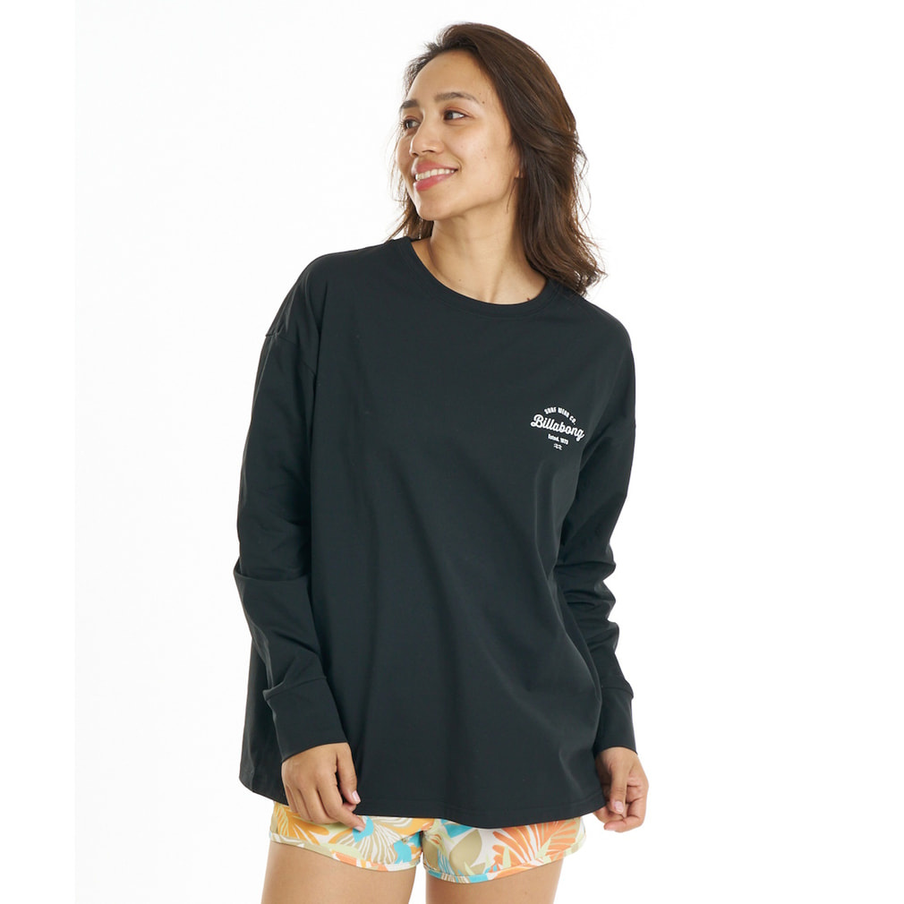 ビラボン レディース マリン ラッシュガード SURF FLEX LOGO LS TEE