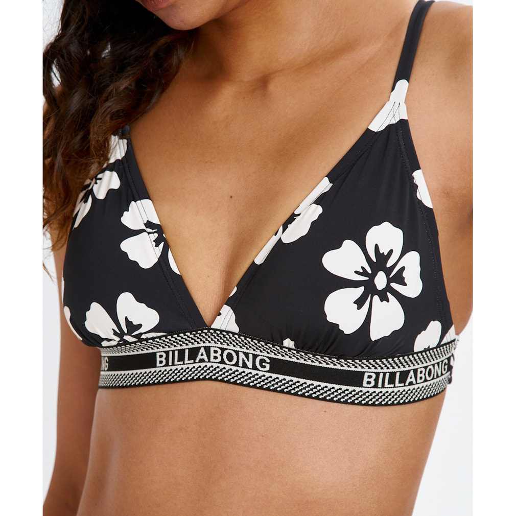 LOGOBIKINI/ロゴプリントビキニ BLACK【クリアポーチ付き】 ビラボン レディース マリン 水着 SURF CAPSULE TRIANGLE BIKINI