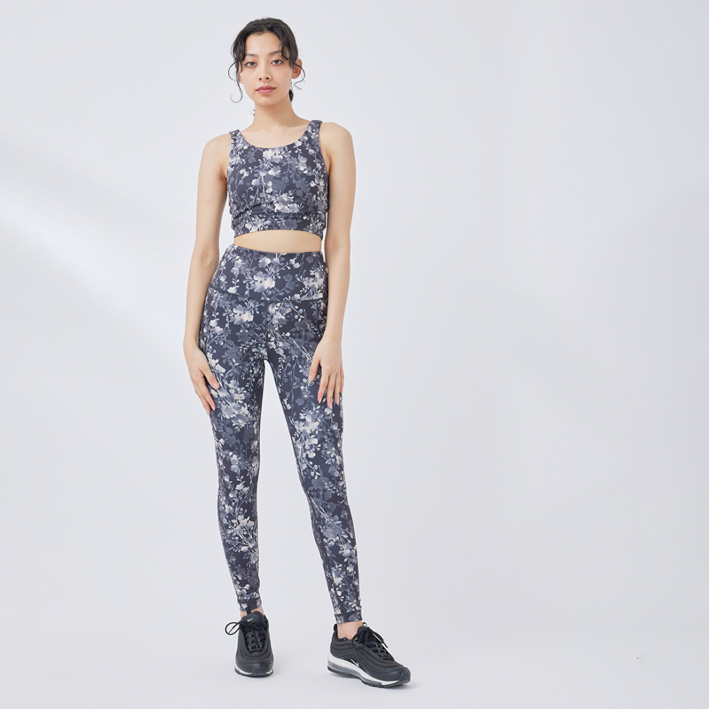 ナージー レディース スポーツブラ フラワープリントブラ NJF34000