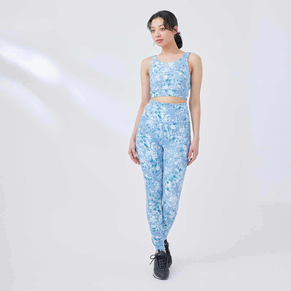 ナージー レディース スポーツブラ フラワープリントブラ NJF34000