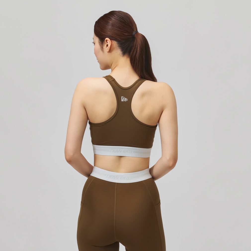 ニューエラ レディース スポーツブラ WPA BRA TOP WASIT LOGO BRN
