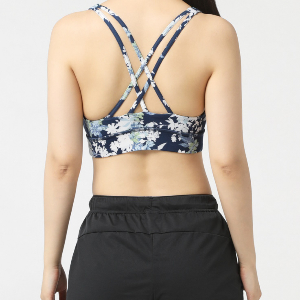 ティゴラ レディース スポーツブラ スポブラ Xバック フラワー柄 TR