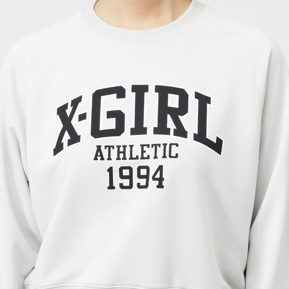 x-girl スウェット ホワイト 2 美品 X-girl（エックスガール） トレーナー スウェット レディース