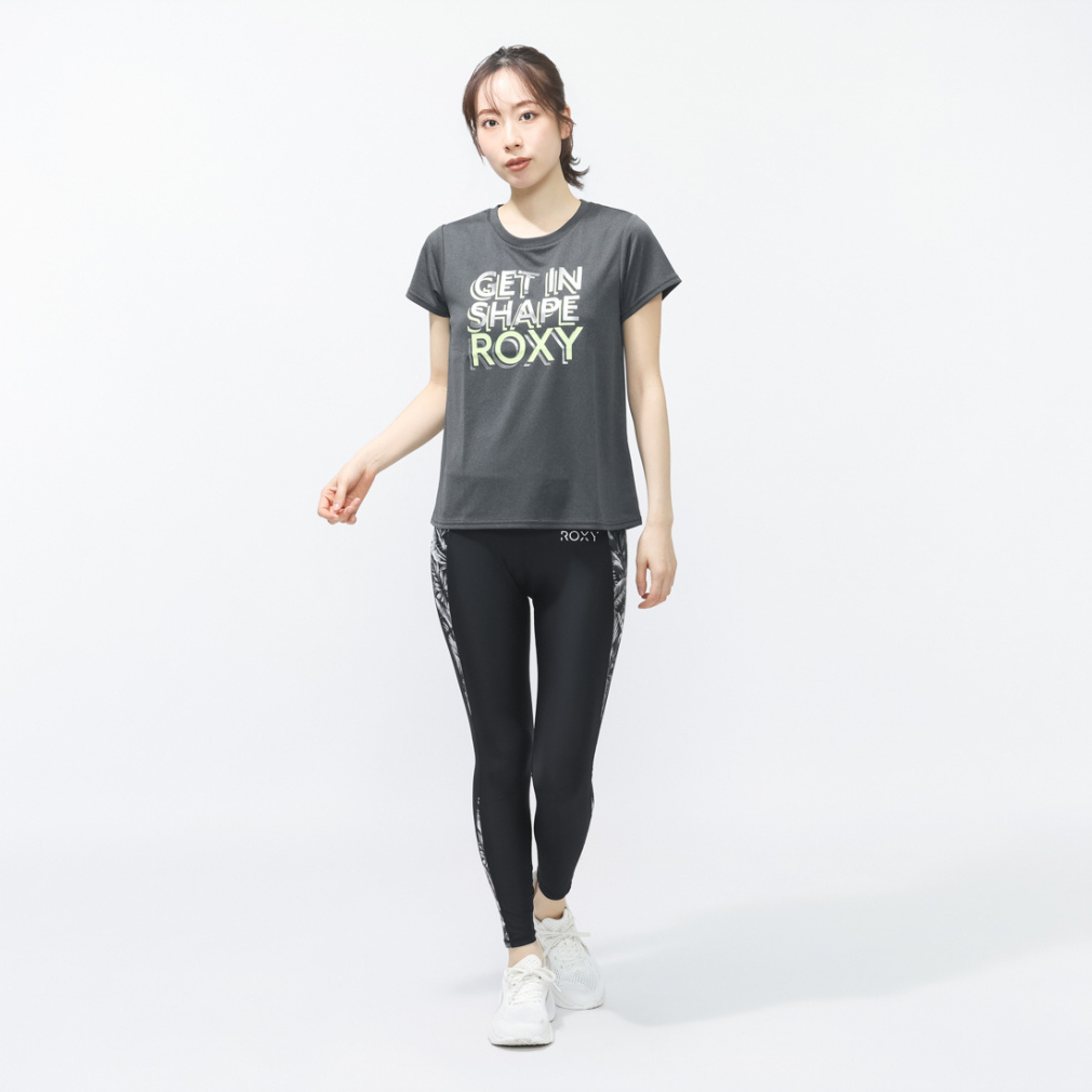 ロキシー レディース 半袖 Tシャツ フィットネス 半袖Tシャツ STEP BY