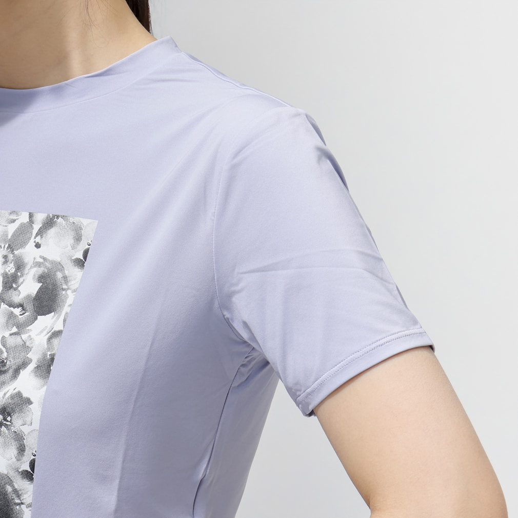 ティゴラ レディース 半袖 Tシャツ クロップドTシャツ柄 TR-3F2356TS