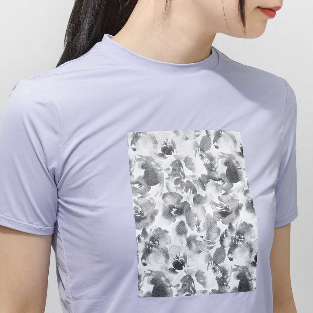 ティゴラ レディース 半袖 Tシャツ クロップドTシャツ柄 TR-3F2356TS
