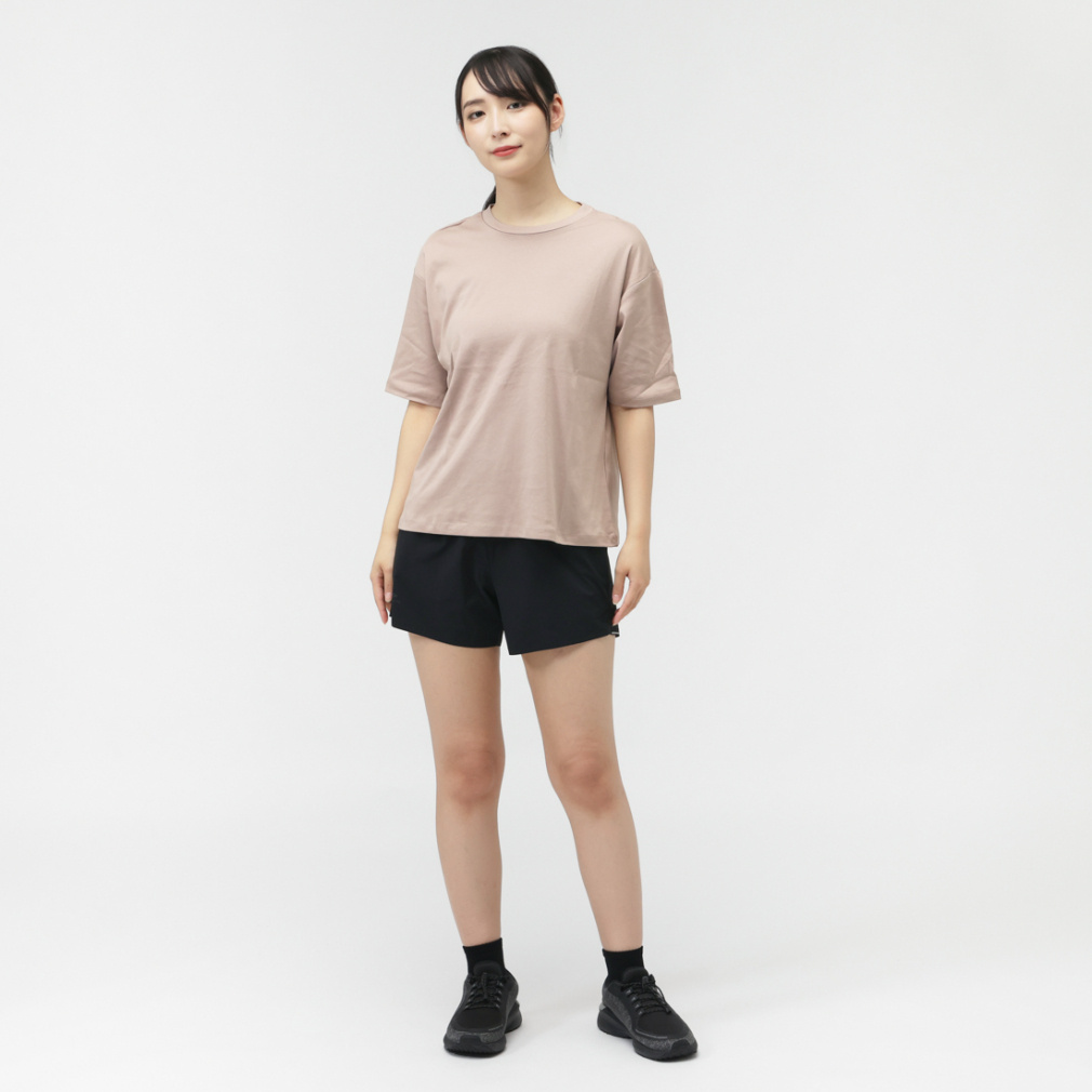 ティゴラ レディース 半袖 Tシャツ UVカットコットンバックスリットT