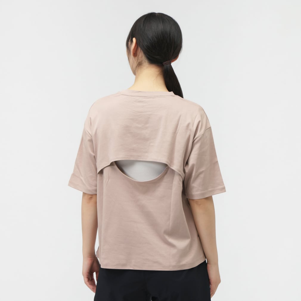 ヨリ　コンパクトカットソー ティゴラ レディース 半袖 Tシャツ UVカットコットンバックスリットT