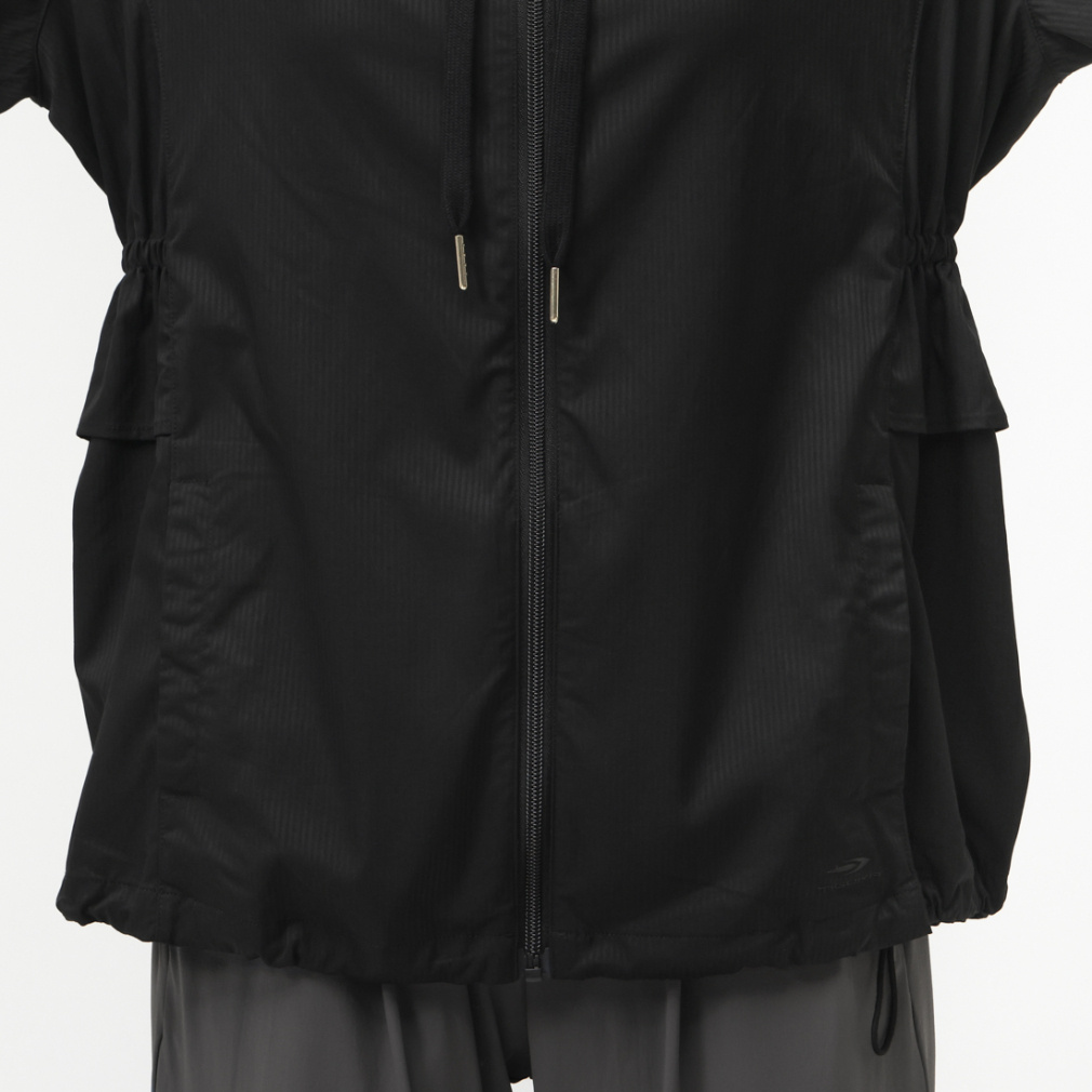 ティゴラ レディース アウター ストライプウエストシャーリング