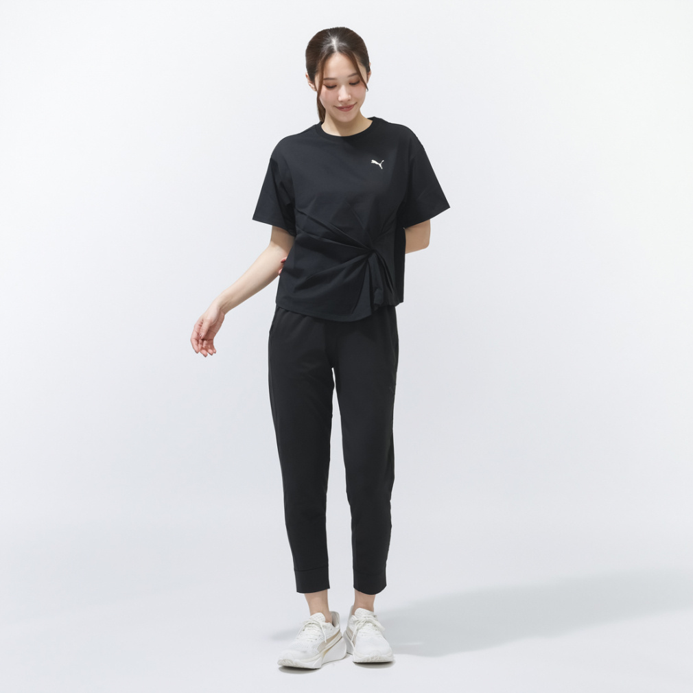 プーマ レディース ロングパンツ STUDIO FOUNDATIONSニットクロップド