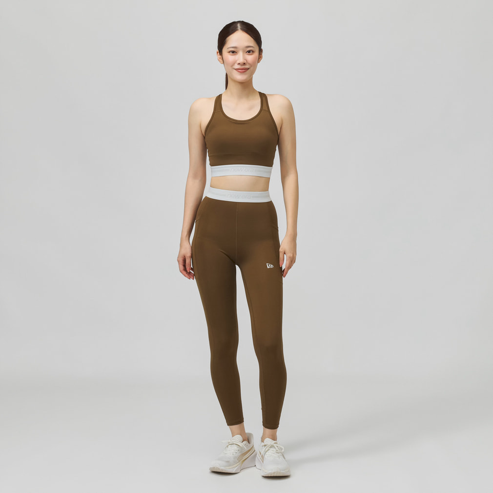 ニューエラ レディース レギンス WPA LGGINGS WAIST LOGO BRN 15143437