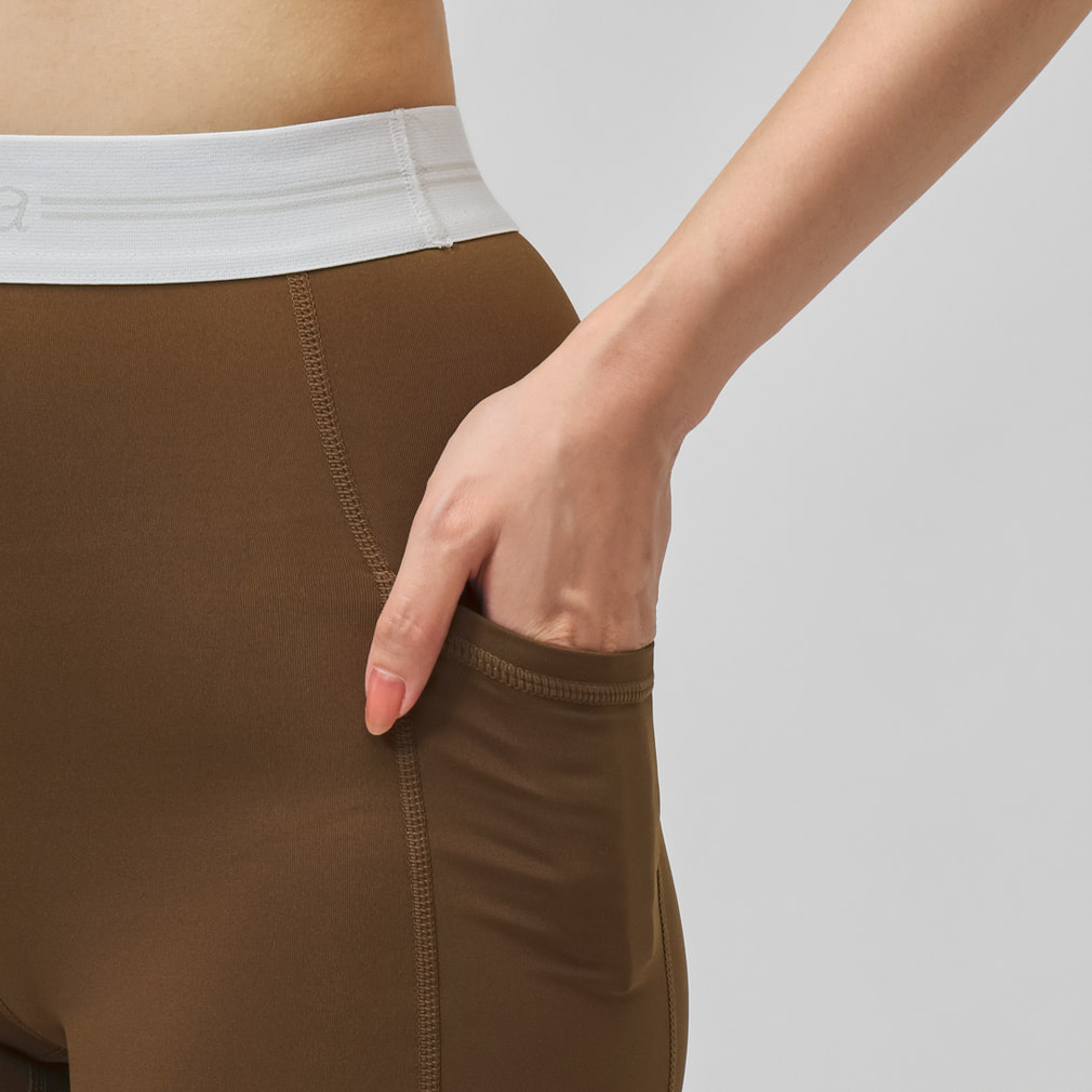 ニューエラ レディース レギンス WPA LGGINGS WAIST LOGO BRN 15143437