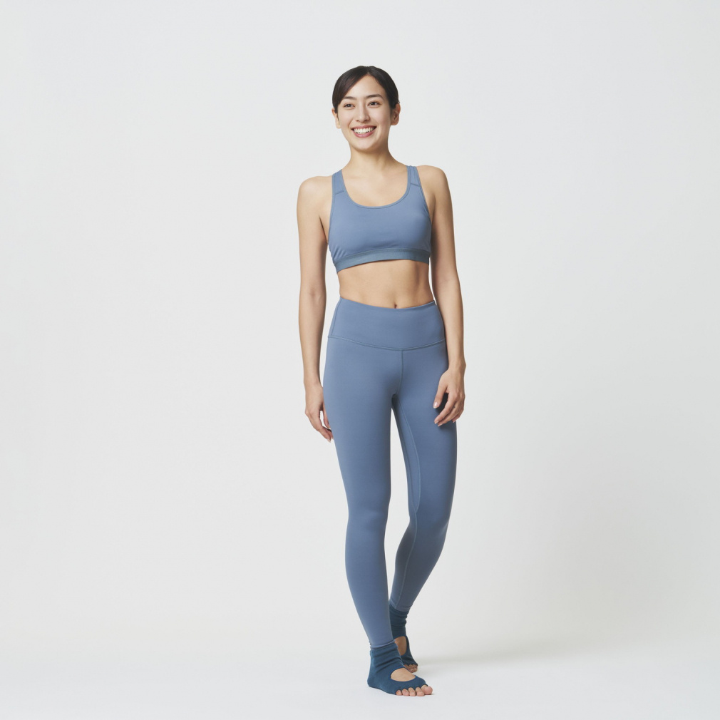 ティゴラ レディース レギンス フィットネス ロングタイツ 無地カラー