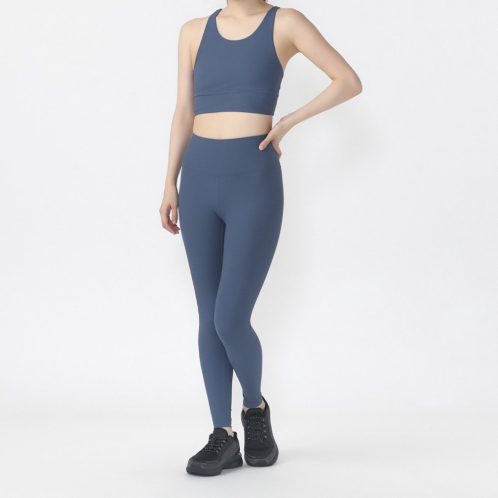 ティゴラ レディース レギンス フィットネス 縦畝ロングタイツ TR