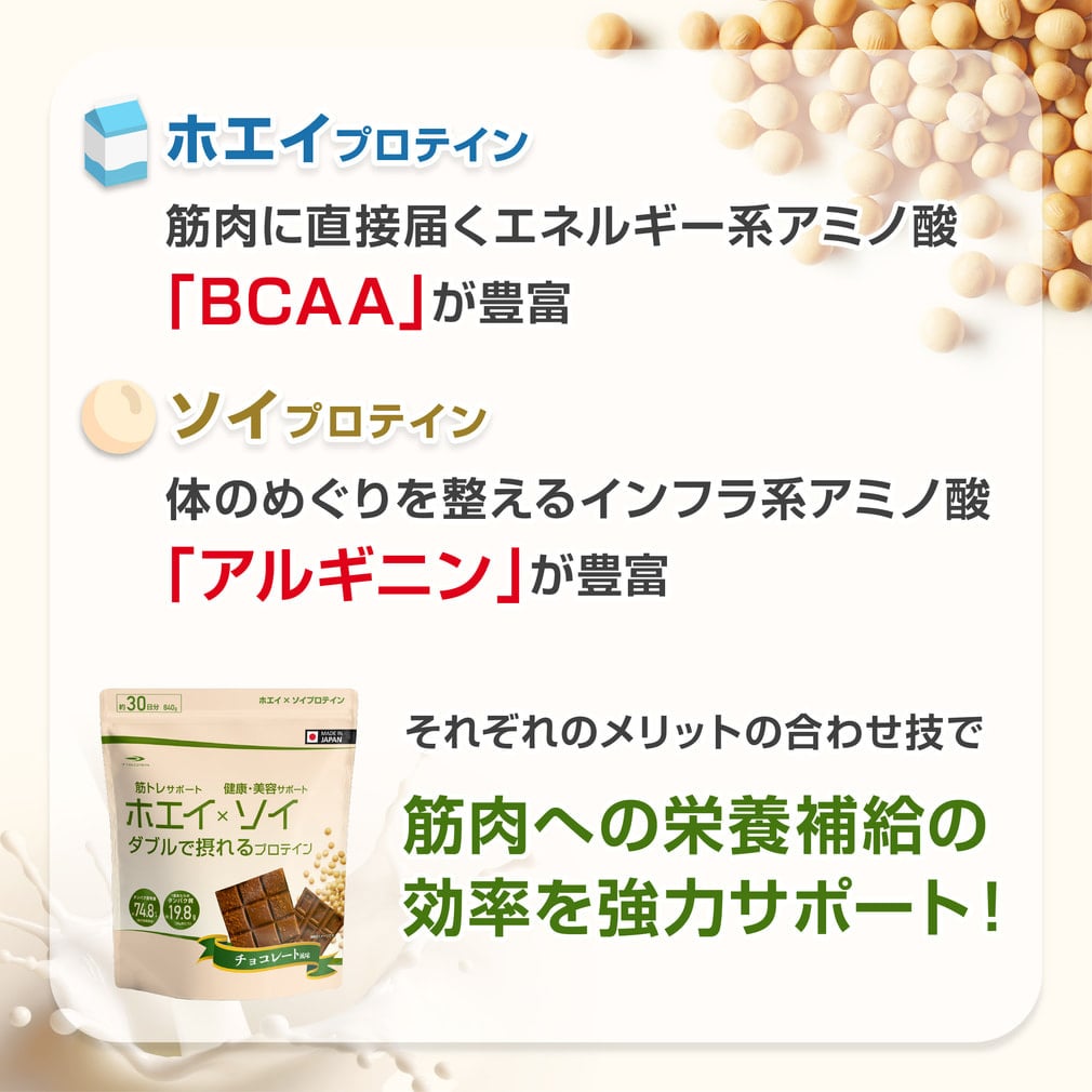 ティゴラ ホエイ×ソイ ダブルで摂れるプロテイン TIGORA｜Alpen Online