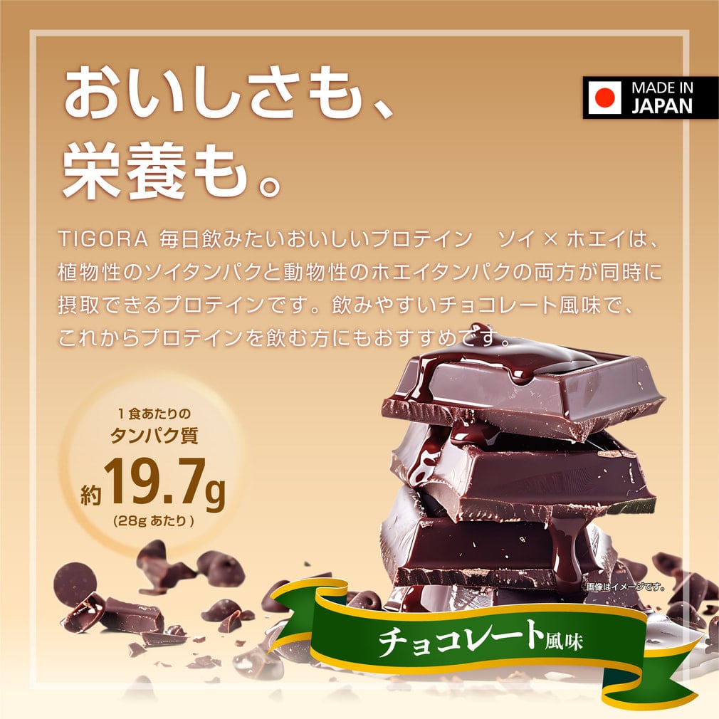 ティゴラ 毎日飲みたいおいしいプロテイン チョコレート風味