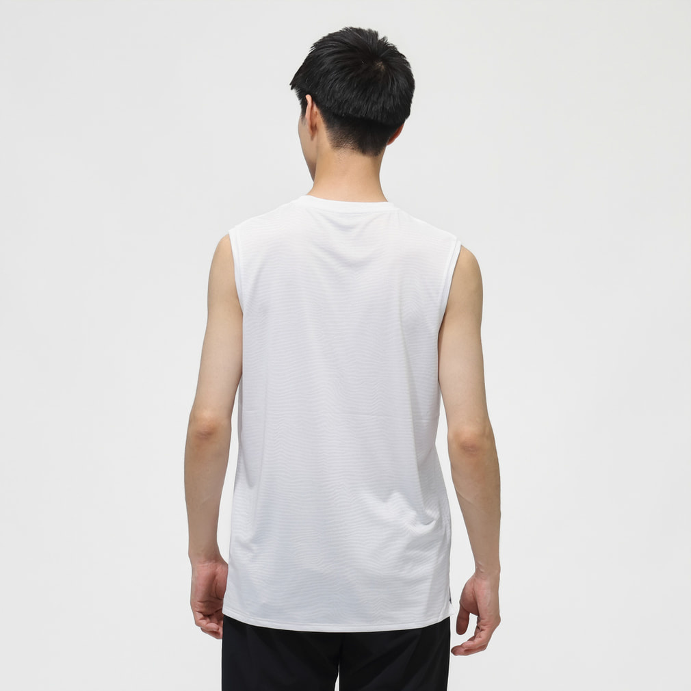 ウォーキング・ランニングウェア ELDORESO Boneman Sleeveless XL White エルドレッソ メンズ レディス 陸上/ランニング ノースリーブシャツ